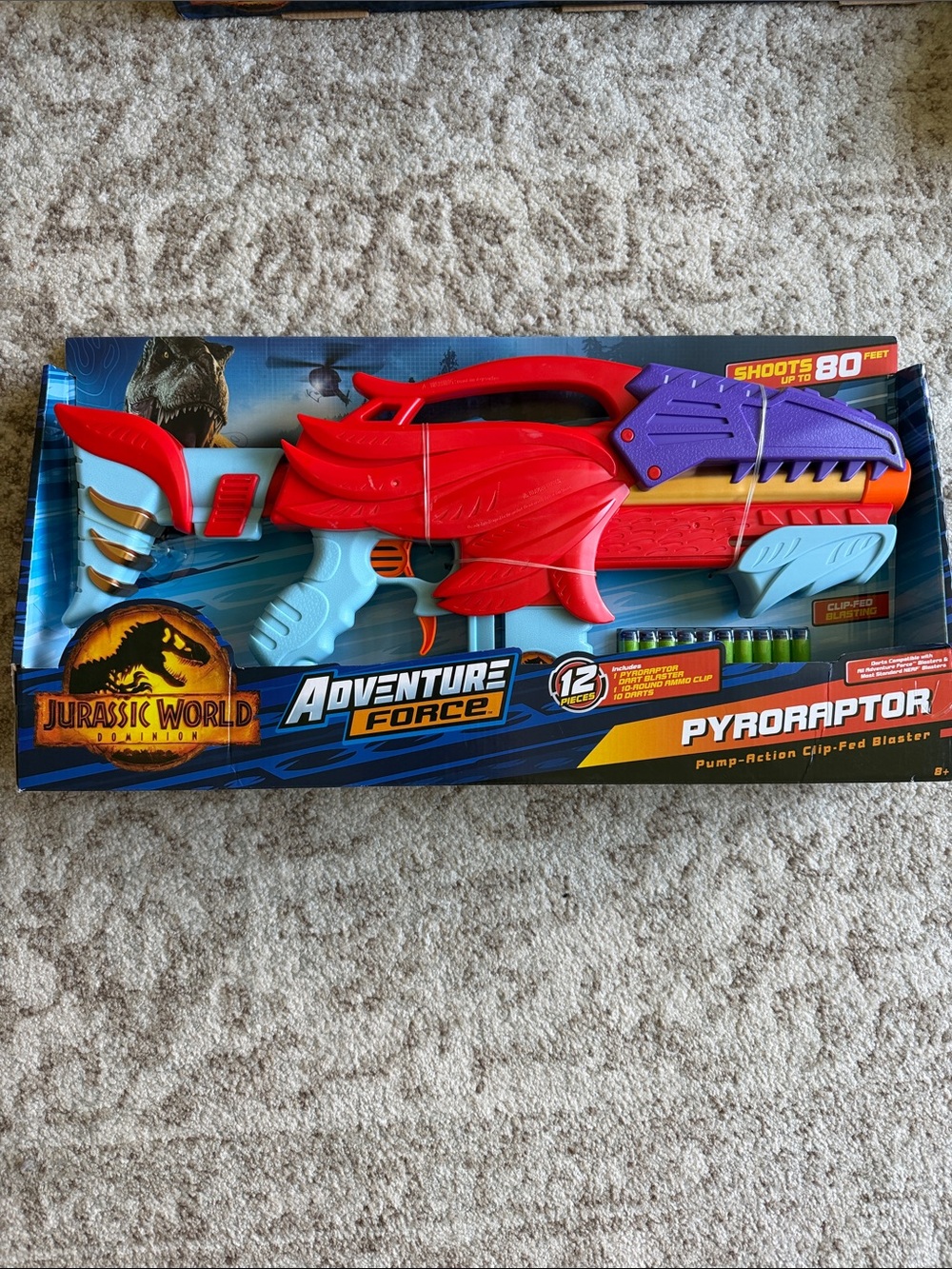 Jurassic World Adventure Force PyroRaptor Nerf Blaster